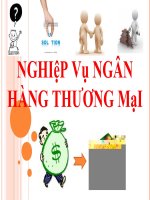 Bài giảng nghiệp vụ ngân hàng thương mại: Thanh toán không dùng tiền mặt pdf