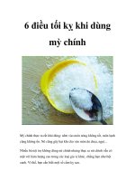6 điều tối kỵ khi dùng mỳ chính Mỳ chính thực ra rất khó dùng: nêm vào món ppt