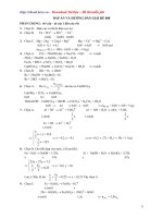 Đáp Án Đề Thi Thử Vào Đại Học, Cao Đẳng Môn thi: Hóa Học - Đề 008 pptx