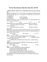 Đề Thi Thử Đại Học Môn Hóa Năm 2011- ĐỀ 09 pdf