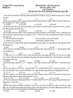 ĐỀ THI THỬ ĐẠI HỌC LẦN 2: MÔN HÓA HỌC- Trường THPT Long Châu Sa pptx