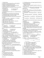 557 câu trắc nghiệm sinh học