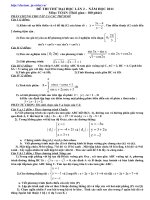 ĐỀ THI THỬ ĐẠI HỌC MÔN TOÁN 2011 (4) pptx
