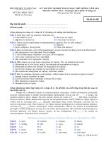 Đáp án và đề thi tốt nghiệp trung học phổ thông năm 2011 môn Tiếng Nga – Chương trình chuẩn và nâng cao - Mã đề 482 ppt