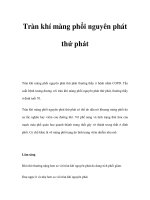 Tràn khí màng phổi nguyên phát thứ phát pptx