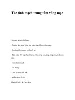 Tắc tĩnh mạch trung tâm võng mạc pps