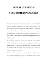 HOW IS CUSHING''''S SYNDROME DIAGNOSES? pptx