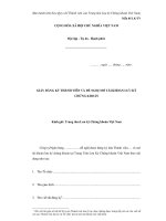 MẪU GIẤY ĐĂNG KÝ THÀNH VIÊN VÀ ĐỀ NGHỊ MỞ TÀI KHOẢN LƯU KÝ CHỨNG KHOÁN pptx