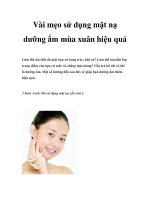 Vài mẹo sử dụng mặt nạ dưỡng ẩm mùa xuân hiệu quả pps