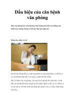 Dấu hiệu của căn bệnh văn phòng ppsx