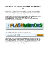 Upload tập tin cùng lúc lên 30 dịch vụ chia sẻ dữ liệu docx