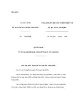 Mẫu quyết định về việc áp dụng biện pháp cưỡng chế bằng các biện pháp khác potx