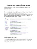 Nâng cao hiệu quả tìm kiếm của Google pps