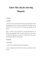 Giảm Tiểu cầu do cảm ứng Heparin ppt