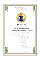 Hiển thị đèn LED dùng vi điều khiển