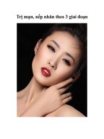 Trị mụn, nếp nhăn theo 3 giai đoạn docx