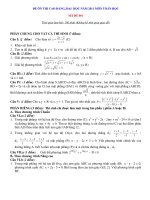 ĐỀ ÔN THI CAO ĐẲNG, ĐẠI HỌC NĂM 2011 MÔN TOÁN HỌC - MÃ ĐỀ 001 ppsx