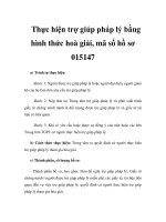 Thực hiện trợ giúp pháp lý bằng hình thức hoà giải, mã số hồ sơ 015147 docx