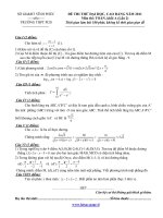 ĐỀ THI THỬ ĐẠI HỌC LẦN 2 NĂM 2011 MÔN: TOÁN, KHỐI A - TRƯỜNG THPT PCB docx
