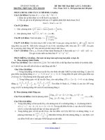 ĐỀ THI THỬ ĐẠI HỌC LẦN 2 NĂM 2011 MÔN: TOÁN, KHỐI A - TRƯỜNG THPT BẮC YÊN THÀNH docx