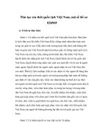 Thủ tục xin thôi quốc tịch Việt Nam, mã số hồ sơ 026969 docx