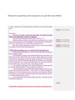 Luận văn tốt nghiệp: Thống kê tai nạn giao thông và thực trạng quản lý xe cơ giới hiện nay tại Việt Nam phần 1 docx