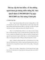 Thủ tục cấp thẻ bảo hiểm y tế cho những người tham gia kháng chiến chống Mỹ theo Quyết định số 290/2005/QĐ-TTg ngày 08/11/2005 của Thủ tướng Chính phủ pot