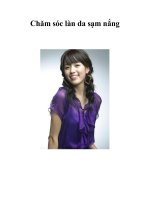 Chăm sóc làn da sạm nắng pot