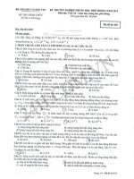 Đề thi tốt nghiệp trung học phổ thông năm 2011 môn Vật lý - Giáo dục trung học phổ thông - Mã đề 418 ppsx