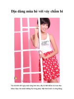 Dịu dàng mùa hè với váy chấm bi doc