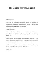 Hội Chứng Stevens Johnson potx