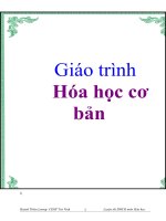 Giáo trình: Hóa học cơ bản docx