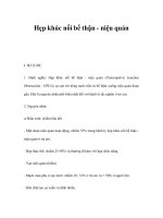 Hẹp khúc nối bể thận - niệu quản potx