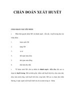 CHẨN ĐOÁN XUẤT HUYẾT pps