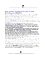 Breast Cancer Study Could Change How Early Growths Are Treated doc