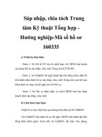 Sáp nhập, chia tách Trung tâm Kỹ thuật Tổng hợp Hướng nghiệp-Mã số hồ sơ 160335 pps