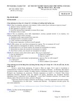 Đáp án và đề thi tốt nghiệp trung học phổ thông năm 2011 môn Tiếng Nga - Hệ 3 năm - Mã đề 159 ppsx
