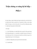 Triệu chứng cơ năng hệ hô hấp – Phần 1 pps