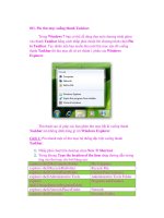 Giáo trình Window: Tổng hợp những thủ thuật hay phần 5 docx