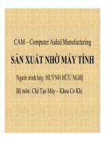 Bài giảng: SẢN XUẤT NHỜ MÁY TÍNH pdf