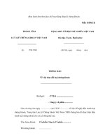 Mẫu thông báo về việc thay đổi loại chứng khoán ppt