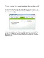 Trang trí màn hình desktop theo phong cách mới ppt