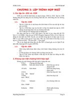 CHƯƠNG 3: LẬP TRÌNH HỢP NGỮ pps