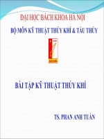 Bài tập kỹ thuật thủy khí I ppt