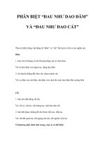 PHÂN BIỆT “ĐAU NHƯ DAO ĐÂM” VÀ “ĐAU NHƯ DAO CẮT” pps