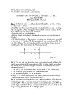 Đề thi Olympic vật lý chuyên 11 - 2011 ppt