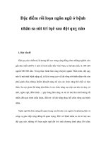 Đặc điểm rối loạn ngôn ngữ ở bệnh nhân sa sút trí tụê sau đột quỵ não pps