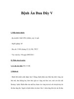 Bệnh Án Đau Dây V doc