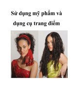 Sử dụng mỹ phẩm và dụng cụ trang điểm pdf