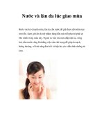 Nước và làn da lúc giao mùa pptx
